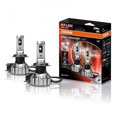 Set 2 H7 Osram Night Breaker Smart LED omologare RAR Street Legal +330% foto