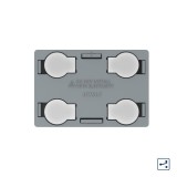 Cumpara ieftin Modul intrerupator cvadruplu cap scara / cruce cu touch Livolo, standard Italian SmartElectro IntelligentHouse