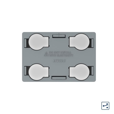 Modul intrerupator cvadruplu cap scara / cruce cu touch Livolo, standard Italian SmartElectro IntelligentHouse foto