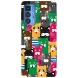 Husa compatibila cu Motorola Moto G50 model Cat world, Silicon, TPU, Viceversa, Transparent, Carcasa