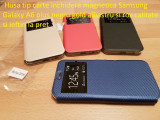 Husa tip carte inchidere magnetica Samsung A6 plus negru gold albastru si roz, Alt model telefon Samsung, Piele Ecologica
