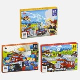 Puzzle Mini Pompieri 3 Scene (24 Piese) pentru Dezvoltarea Cognitivă, CMCLASS