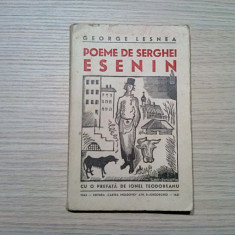 Poeme de SERGHEI ESENIN - G. Lesnea (traducere) - I. Teodoreanu (prefata) -1943