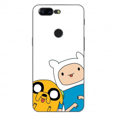 Husa compatibila cu OnePlus 5T Silicon Gel Tpu Model Finn and Jake Tongues