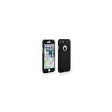 Husa Plastic 360 + Temp Glass Samsung A320 Galaxy A3 (2017) Negru