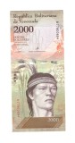 Bancnota Venezuela 2000 bolivares 18 august 2016, aUNC