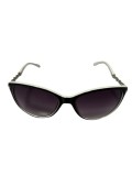 Ochelari de soare dama, UV400, Plastic, Negru, Oem