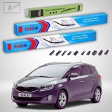 Cumpara ieftin Ștergătoare Kia Carens IV RP 2013-prezent | Set Față și Spate Flat Premium &ndash; TeamCar&reg;