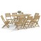 Gossi set mobilier de gradina, 9 piese, lemn masiv de acacia
