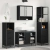 VidaXL Set de mobilier pentru baie 4 pcs Stejar negru 80 x 33 x 60 cm 3402338