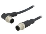 Cablu senzori/automatizări M12 8 pini 1m