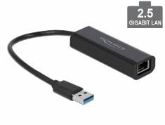 Adaptor USB 3.1-A la 2.5 Gigabit LAN, Delock 66299