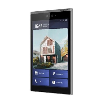 Videointerfon TCP/IP, 10.1&amp;#039; touch screen, 2x2MP, Recunoastere Faciala, Card, Alarma - HIKVISION DS-KD9633-WBE6 foto