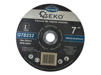 Disc pentru taierea metalului 180mm, GEKO G78232 foto