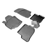 Set de 5 covorase cauciuc 3D stil tavita premium pentru VW Golf Plus, CrossGolf 2004-2014, Volkswagen, Recambo