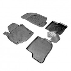 Set de 5 covorase cauciuc 3D stil tavita premium pentru VW Golf Plus, CrossGolf 2004-2014