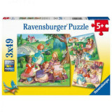 PUZZLE MICILE PRINTESE, 3x49 PIESE, Ravensburger