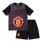 Manchester United pijamale de copii Text black - 8/9 let