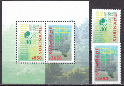 Surinam 1999 protejarea naturii MI 1703-1704 + bl.76 MNH foto