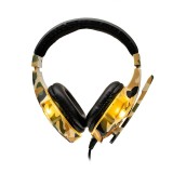 Cumpara ieftin Casti cu micr. Spacer Gaming, camo, fir