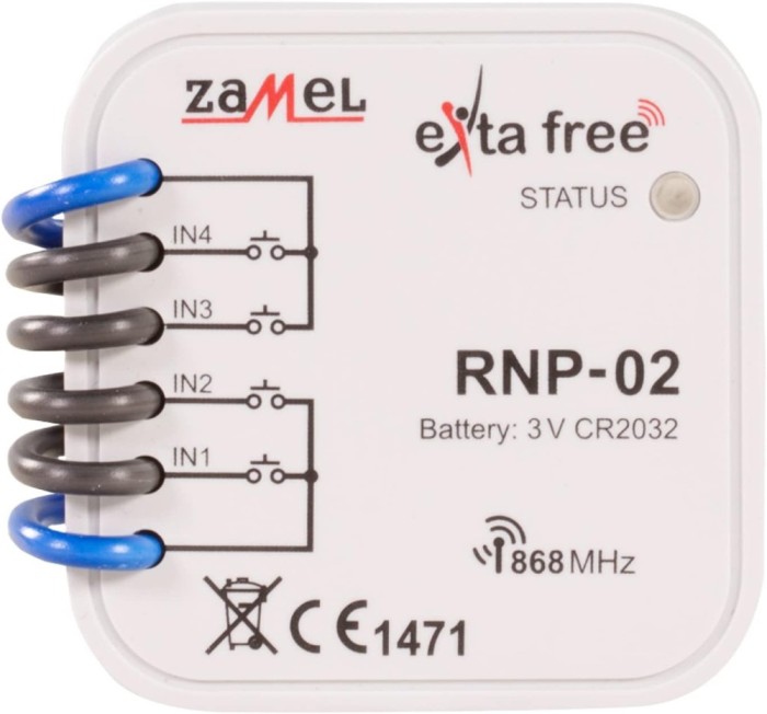Emițător Wireless EXTA FREE 3VDC IP20 RNP-02