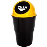 Tomberon Auto Plastic, Diametru 7.5cm, &Icirc;nălțime 17cm, Negru și Galben