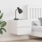 vidaXL Noptieră cu sertar Alb 39 x 34 x 33 cm Lemn masiv de pin 873507