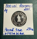 Proba monetara 500 lei 2001 Tezaurul de la Pietroasa varianta 3