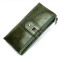 Portofel dama, BUSY LDY&amp;GTM&reg; Gaya, piele naturala, antiscanare carduri RFID, compartiment smartphone, sloturi sim si memory card, verde