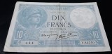 Bancnota 10 francs 1941 din France