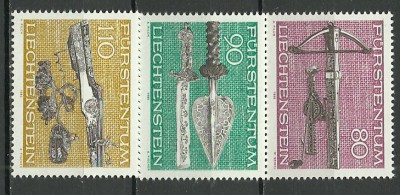 Liechtenstein 1980 - arme medievale, serie neuzata foto