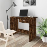 VidaXL Birou, stejar fumuriu, 100x50x76 cm, lemn prelucrat