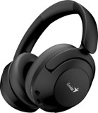 CASTI Genius, &quot;HS-610BT&quot;, wireless, cu fir, standard, utilizare multimedia, smartphone, microfon pe casca, conectare prin Bluetooth 5.3, USB-C, negru,