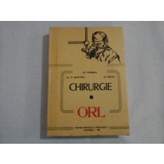CHIRURGIE - ORL - AL. V. DIMITRIU, ST. GARBEA, D. FIRICA
