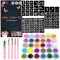 Set de tatuaje mega glitter 120 șabloane + 24 accesorii glitter