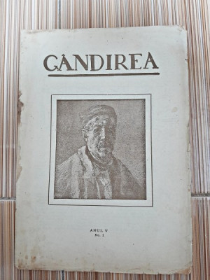 Revista Gandirea, anul V, nr.1/1925 (Gib.I. Mihaescu, Lucian Blaga...) foto
