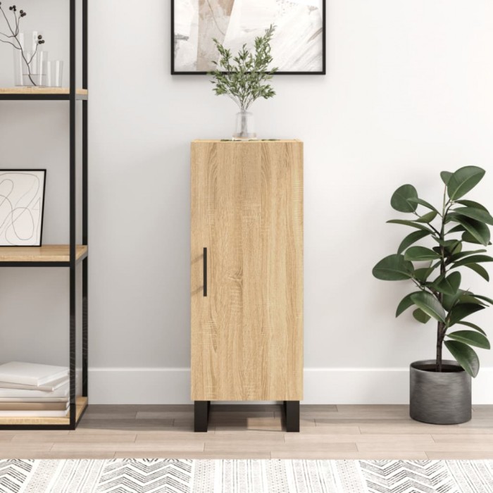 vidaXL Servantă, stejar sonoma, 34,5x34x90 cm, lemn compozit 828567