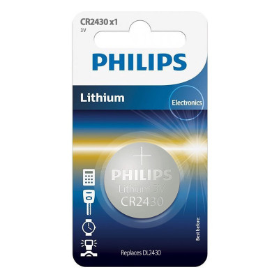 Baterie lithium CR2430 blister 1buc PHILIPS foto