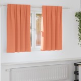vidaXL Perdele cu perdele 2 pcs Terracota 140 x 140 cm Poliester