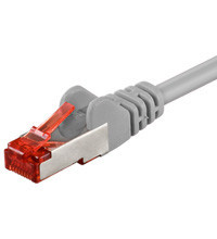 Cablu S FTP Goobay, cat6, patch cord, 5m, gri foto