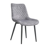Cumpara ieftin Scaun dining gri negru Zaina 53x60x84 cm