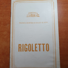 program teatrul de opera si balet al RPR 1958-rigoletto de giuseppe verdi