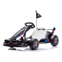Kart electric pentru copii BMW Motosport putere 500W, sasiu ajustabil, Gri