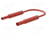 Cablu de măsurare ST&Auml;UBLI 19A 2m soclu și mufă banană 4mm roșu