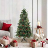 VidaXL Brad de Crăciun artificial cu ramuri articulare Verde 150 cm 42019302