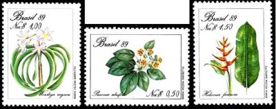Brazilia 1989 - Flora,3v.neuzat,perfecta stare(z) foto