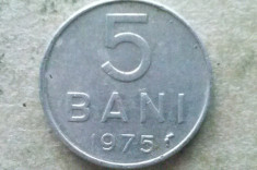 MONEDA 5 BANI 1975-ROMANIA foto