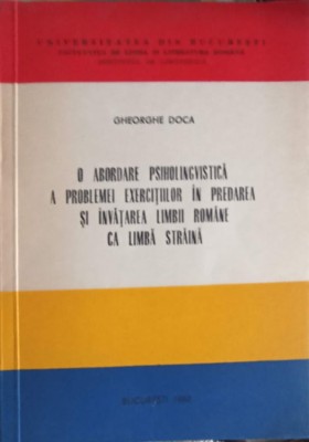 O ABORDARE PSIHOLINGVISTICA A PROBLEMEI EXERCITIILOR IN PREDAREA SI INVATAREA LIMBII ROMANE CA LIMBA STRAIN-252846 foto