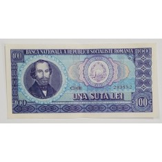 Bancnota 100 lei, Nicolae Balcescu, 1966