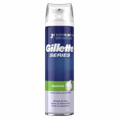 Spuma de ras Gillette Series Sensitive, 250 ml foto